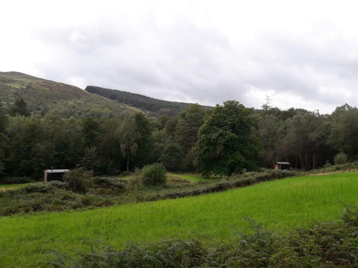 فيلا Cosy Woodland Off Grid Shepherds Hut - Rowan قلعة دوغلاس المظهر الخارجي الصورة