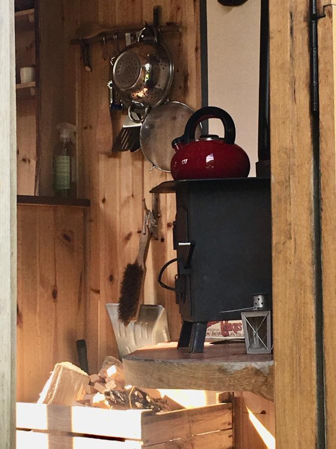 فيلا Cosy Woodland Off Grid Shepherds Hut - Rowan قلعة دوغلاس المظهر الخارجي الصورة